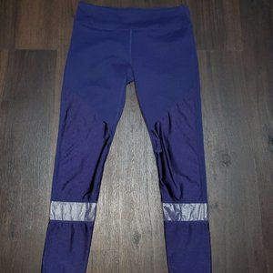 Fabletics Purple and silver mesh leggings